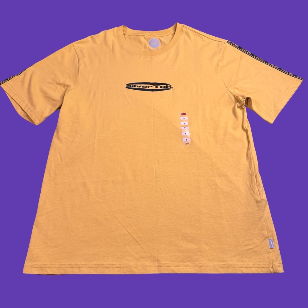 Levis Silver Tab Mens Small T Shirt Retro Streetwear Relaxed Fit NWT